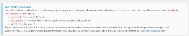 Screenshot of the Query String Parameters section in CloudResearch