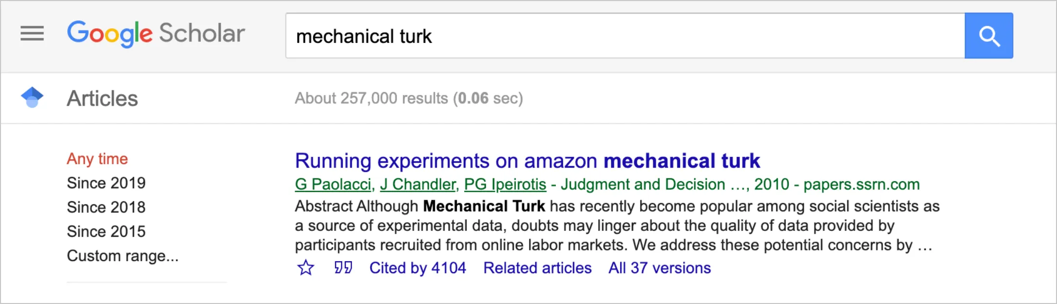 google screenshot