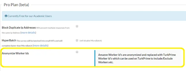 Screenshot of the Anonymize Worker IDs feature interface in CloudResearch