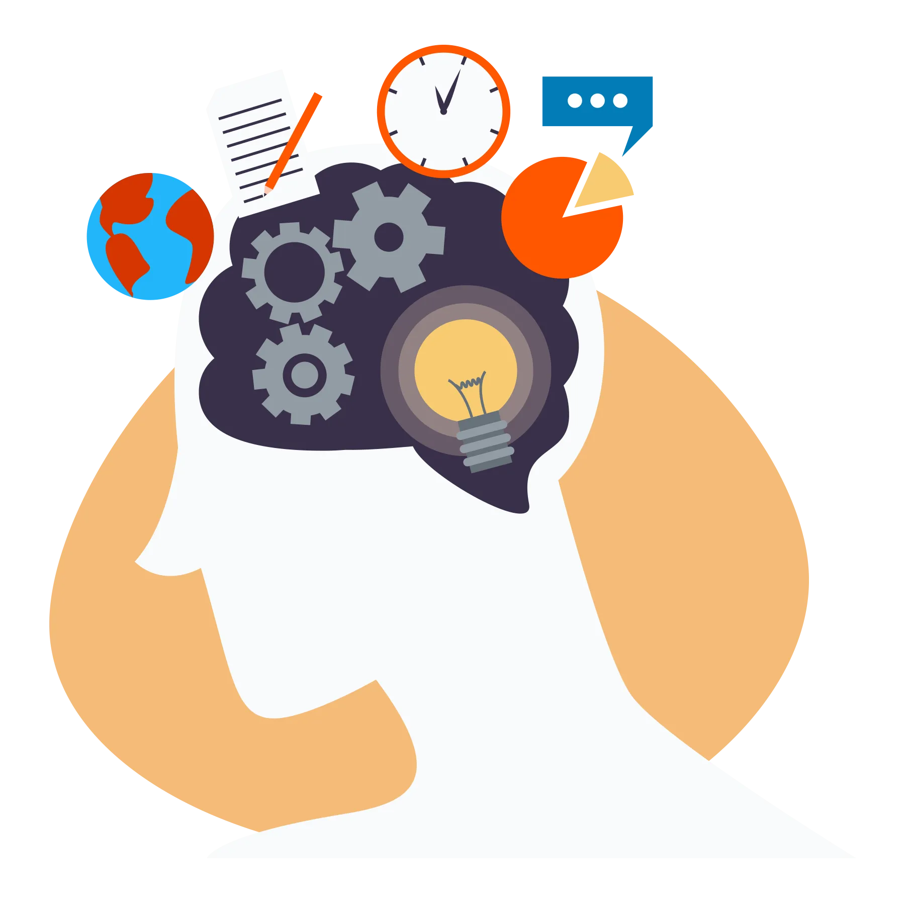 Behavioral science research illustration