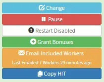 Email Included Workers button highlighted in orange indicating it's now available to use