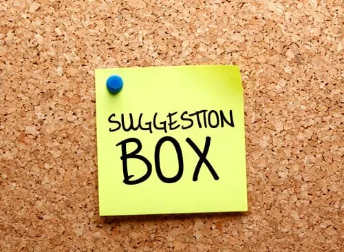 CloudResearch Suggestion Box feature announcement - illustrating the new user feedback system for requesting platform features and improvements