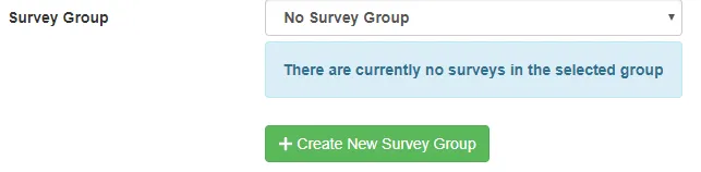 Screenshot of the Survey Group interface in CloudResearch showing options to create a new group or add the HIT to an existing group to prevent duplicate participants