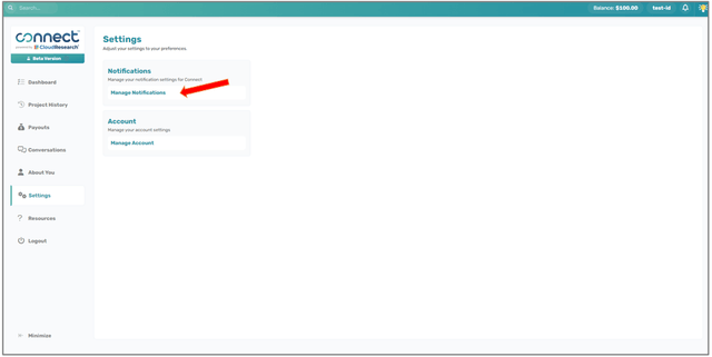 Notification Settings